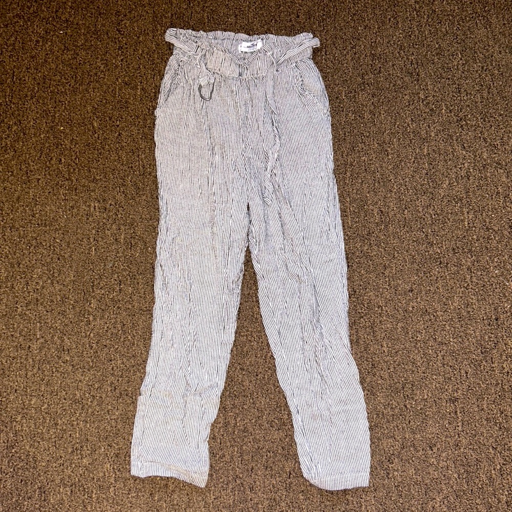 hollister super high rise striped pants